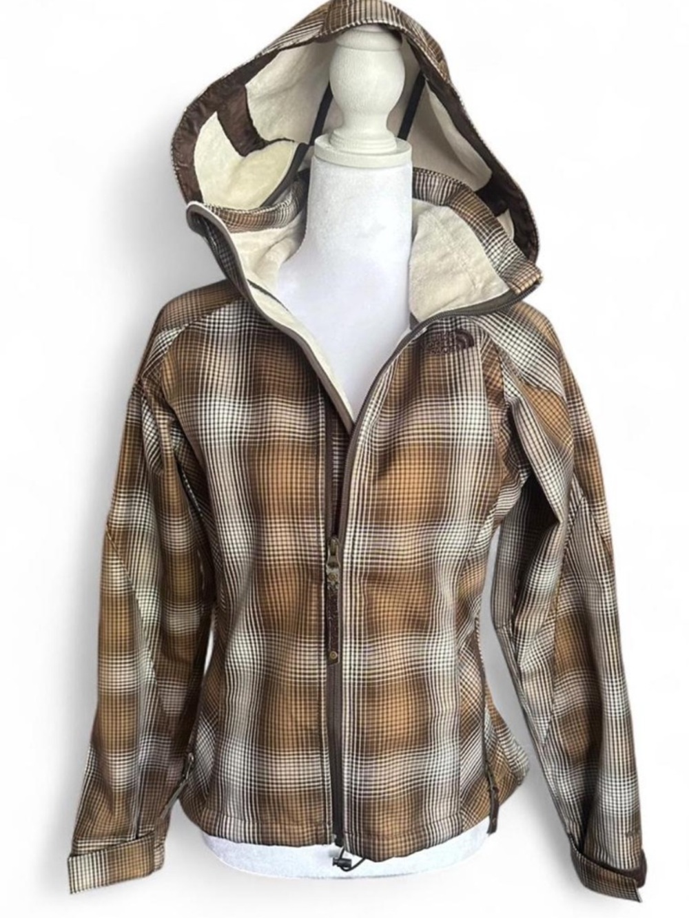 Retro plaid look TNF Apex North Face Jacket